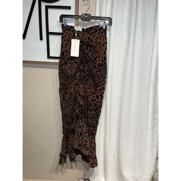 AZULU‎ Colombia Mahagony Skirt Leopard - Picture 1 of 8